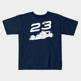 We Race On! 23 [White] Kids T-Shirt